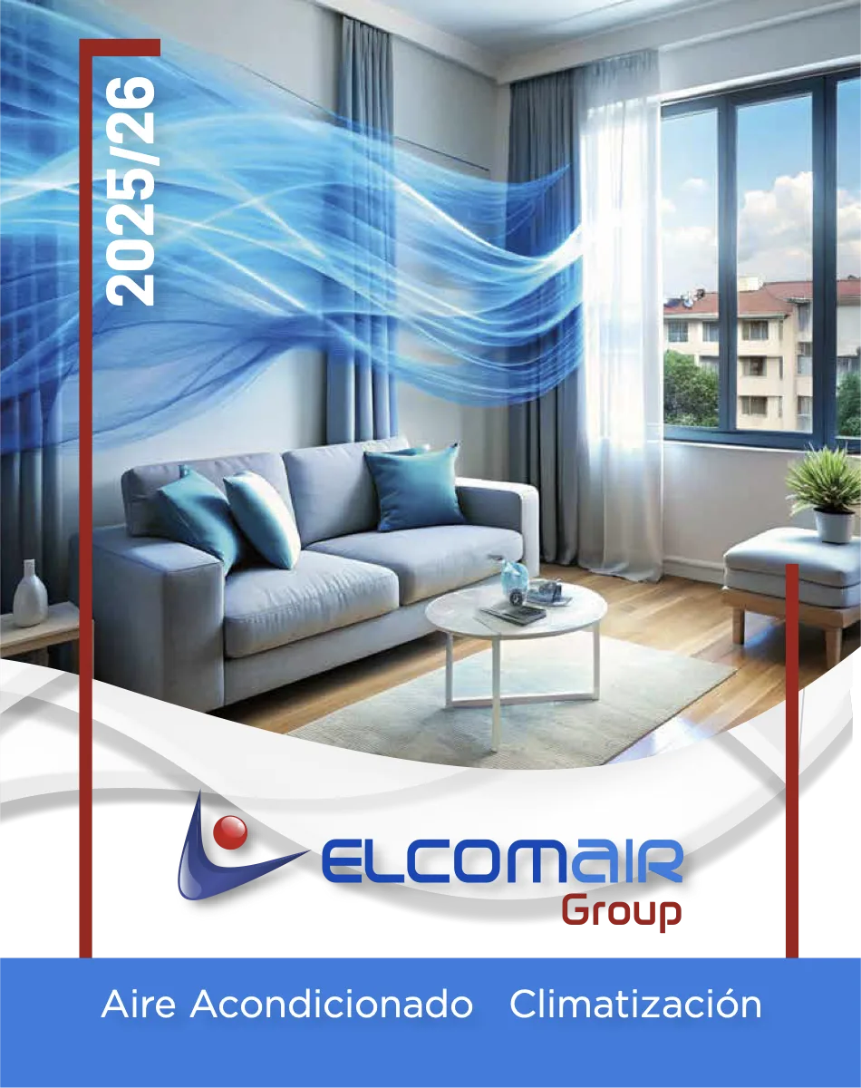 Portada del catálogo de aire acondicionado 2025/26 de Aires Palma